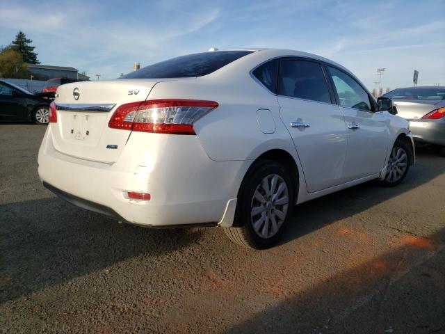 3N1AB7APXDL652140 - 2013 NISSAN SENTRA S WHITE photo 3