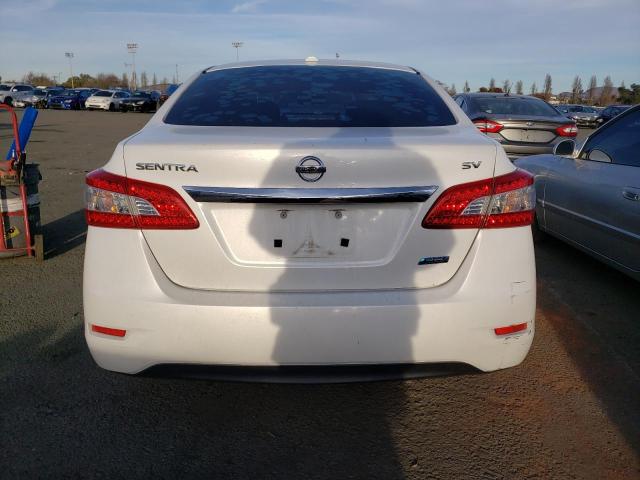 3N1AB7APXDL652140 - 2013 NISSAN SENTRA S WHITE photo 6