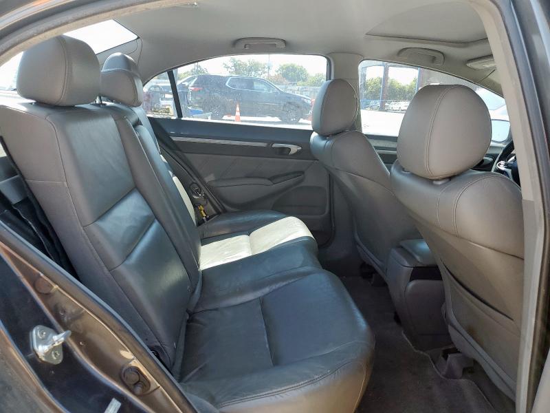 2HGFA16939H503146 - 2009 HONDA CIVIC EXL ნაცრისფერი ფოტო 10