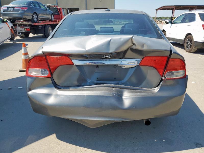 2HGFA16939H503146 - 2009 HONDA CIVIC EXL ნაცრისფერი ფოტო 6