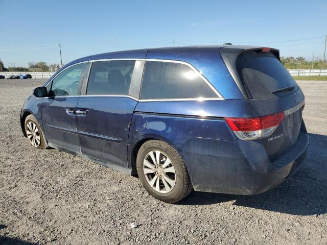5FNRL5H69GB500139 - 2016 HONDA ODYSSEY EXL BLUE photo 2
