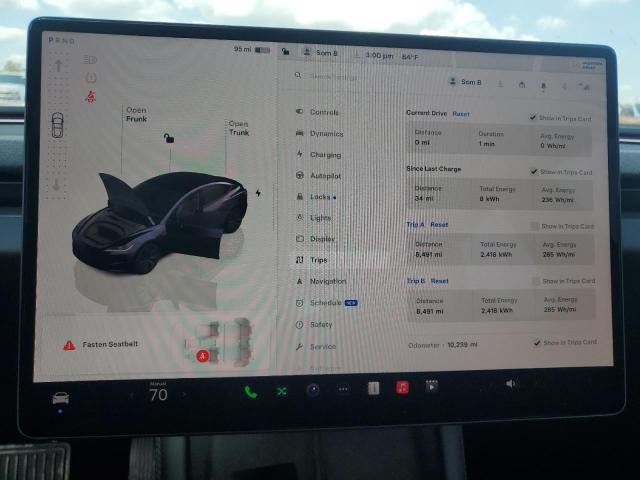 5YJ3E1EA4RF729381 - 2024 TESLA MODEL 3 CHARCOAL photo 9