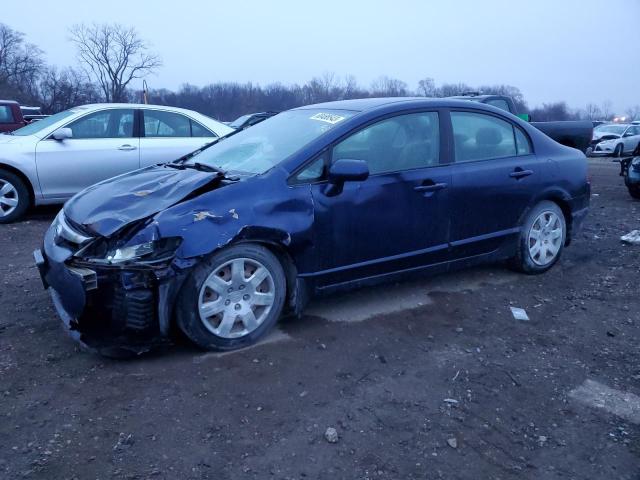 1HGFA16516L059325 - 2006 HONDA CIVIC LX BLUE photo 1