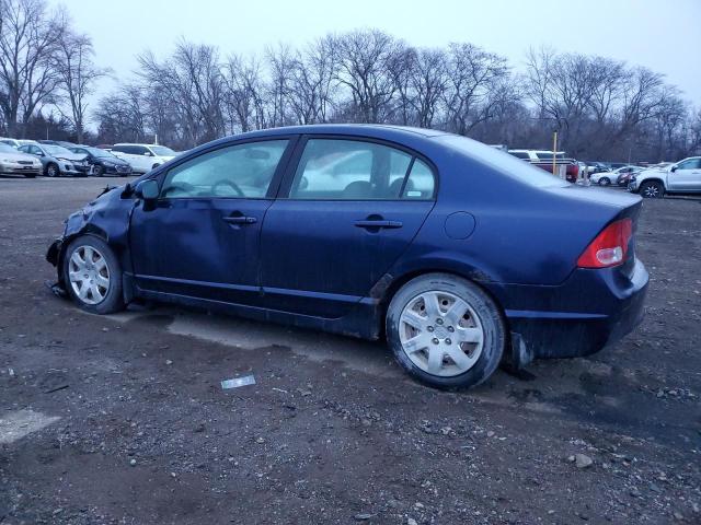 1HGFA16516L059325 - 2006 HONDA CIVIC LX BLUE photo 2