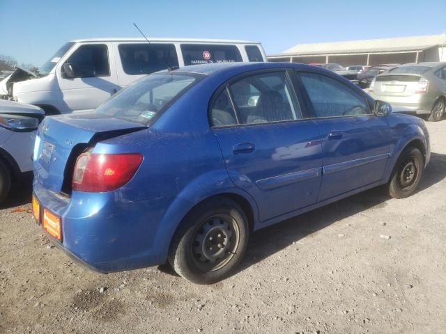 KNADH4A37A6644634 - 2010 KIA RIO LX BLUE photo 3