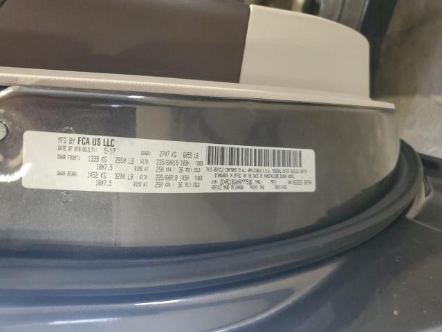 2C4RC1BG0HR777536 - 2017 CHRYSLER PACIFICA TOURING L GRAY photo 13