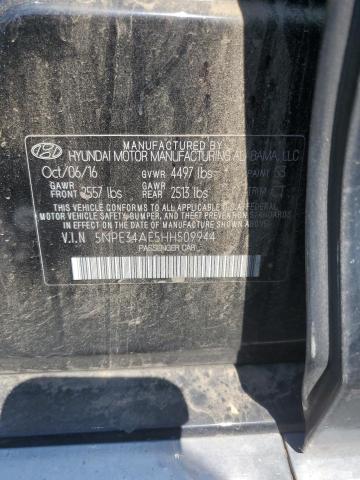 5NPE34AF5HH509944 - 2017 HYUNDAI SONATA SPORT შავი ფოტო 12