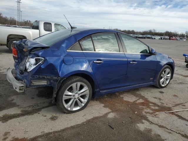 1G1PH5SC7C7358423 - 2012 CHEVROLET CRUZE LTZ BLUE photo 3