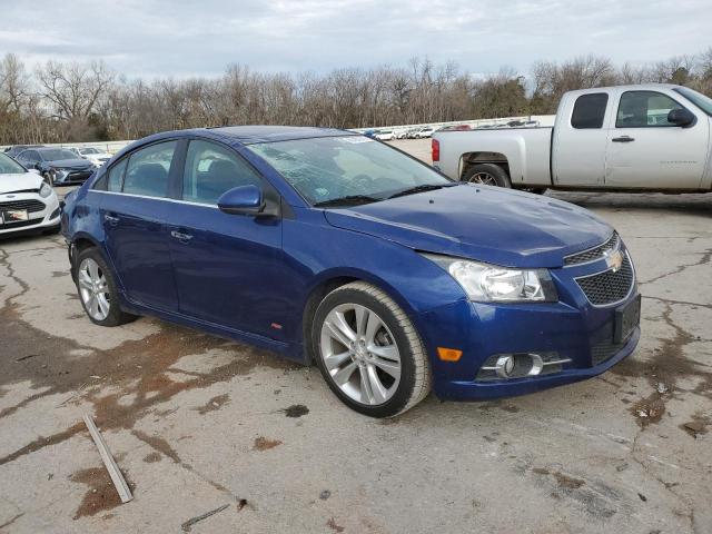 1G1PH5SC7C7358423 - 2012 CHEVROLET CRUZE LTZ BLUE photo 4