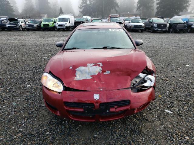 4B3AG42G71E070018 - 2001 DODGE STRATUS SE RED photo 5