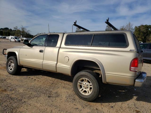 1B7GG42N42S562940 - 2002 DODGE DAKOTA SLT TAN photo 2