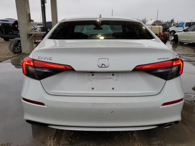 2HGFE2F56NH541827 - 2022 HONDA CIVIC SPORT 白色 照片 6