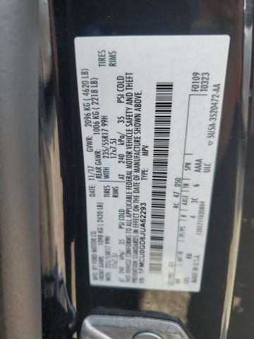 1FMCU0GD8JUA62293 - 2018 FORD ESCAPE SE BLACK photo 14