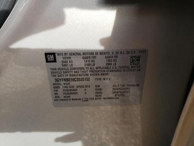 3GYFNBE39CS535152 - 2012 CADILLAC SRX PERFORMANCE COLLECTION Бежевый фото 13