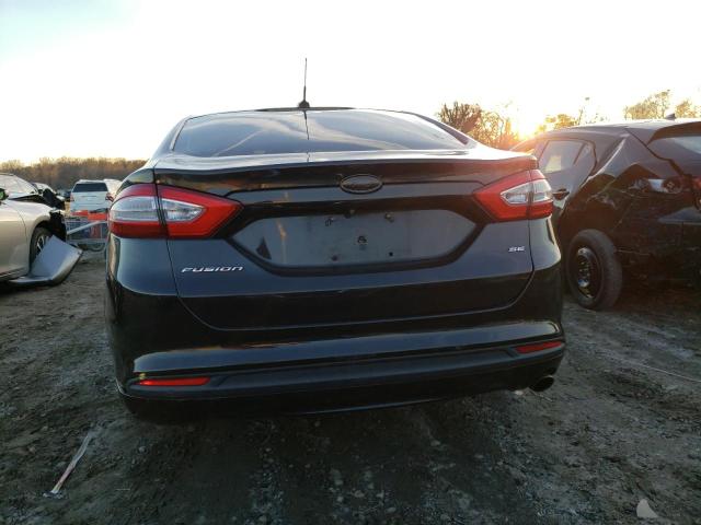 3FA6P0H77FR144263 - 2015 FORD FUSION SE BLACK photo 6