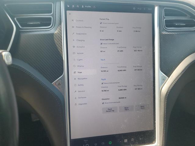 5YJSA1E24HF193997 - 2017 TESLA MODEL S Gris photo 9