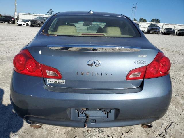 JNKBV61F08M262569 - 2008 INFINITI G35 BLUE photo 6