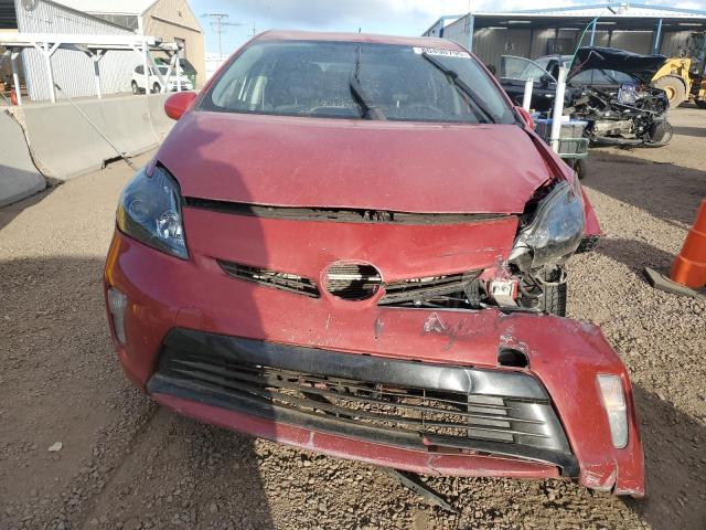 JTDKN3DU8F1912337 - 2015 TOYOTA PRIUS 红色 照片 5