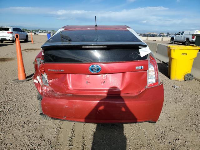 JTDKN3DU8F1912337 - 2015 TOYOTA PRIUS 红色 照片 6