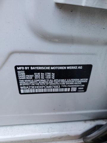 WBA23EH0XPCM87683 - 2023 BMW 740 I WHITE photo 12