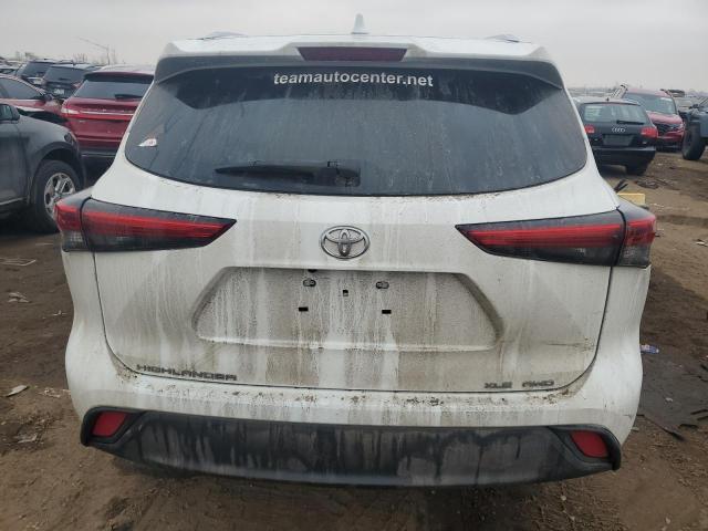 5TDGZRBH1MS534235 - 2021 TOYOTA HIGHLANDER XLE WHITE photo 6