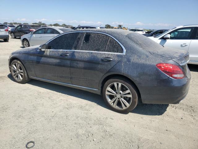 55SWF4KB0FU023849 - 2015 MERCEDES-BENZ C 300 4MATIC GRAY photo 2
