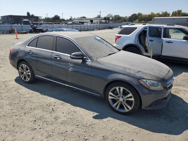 55SWF4KB0FU023849 - 2015 MERCEDES-BENZ C 300 4MATIC GRAY photo 4