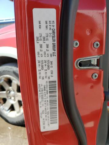 1D7RV1GT3BS658911 - 2011 DODGE RAM 1500 წითელი ფოტო 12