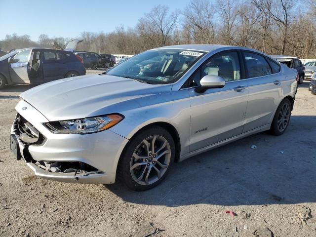 3FA6P0LU7HR382193 - 2017 FORD FUSION SE HYBRID SILVER photo 1