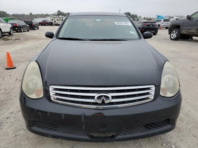 JNKCV51E55M222926 - 2005 INFINITI G35 BLACK photo 5