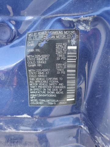 KNMAT2MV6HP508943 - 2017 NISSAN ROGUE S 蓝色 照片 13