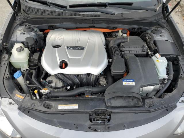 KMHEC4A44FA120095 - 2015 HYUNDAI SONATA HYBRID GRAY photo 11