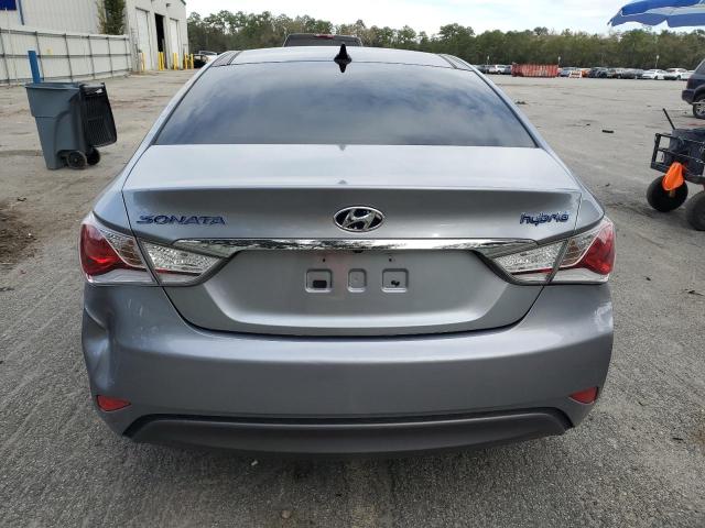 KMHEC4A44FA120095 - 2015 HYUNDAI SONATA HYBRID GRAY photo 6