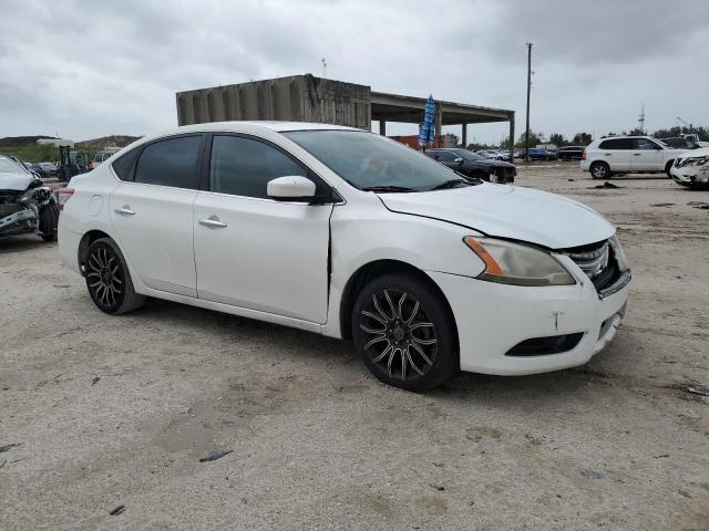 3N1AB7AP1DL648283 - 2013 NISSAN SENTRA S WHITE photo 4