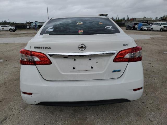 3N1AB7AP1DL648283 - 2013 NISSAN SENTRA S WHITE photo 6