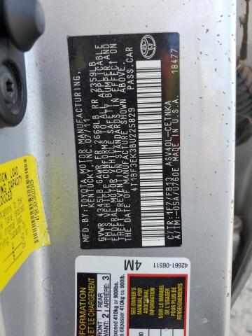 4T1BF3EK3BU225829 - 2011 TOYOTA CAMRY BASE Сріблястий фото 12
