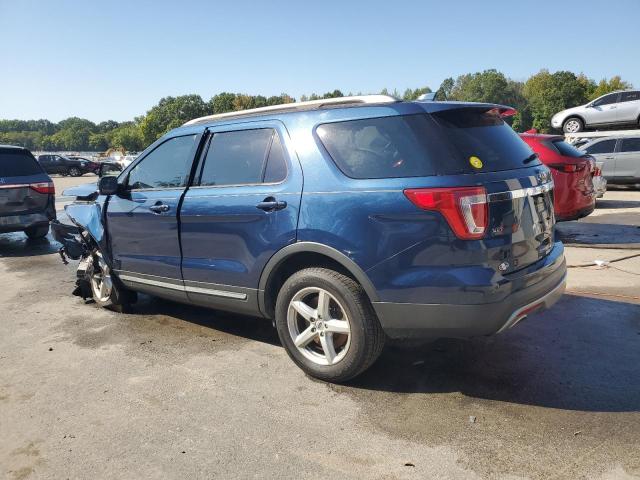 1FM5K8D85HGD46851 - 2017 FORD EXPLORER XLT 蓝色 照片 2