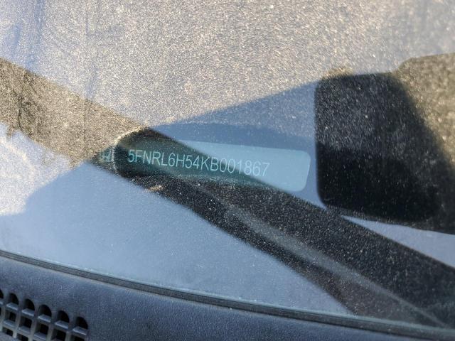 5FNRL6H54KB001867 - 2019 HONDA ODYSSEY EX GRAY photo 13