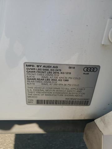 WA1BNAFY0J2235267 - 2018 AUDI Q5 PREMIUM PLUS 白色 照片 13