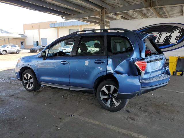 JF2SJAGC1HH567392 - 2017 SUBARU FORESTER 2.5I PREMIUM Azul foto 2
