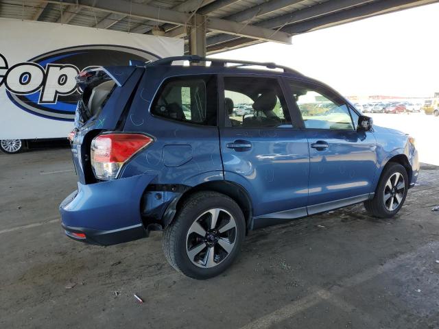 JF2SJAGC1HH567392 - 2017 SUBARU FORESTER 2.5I PREMIUM Azul foto 3