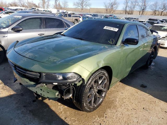 2C3CDXBGXPH516493 - 2023 DODGE CHARGER SXT GREEN photo 1