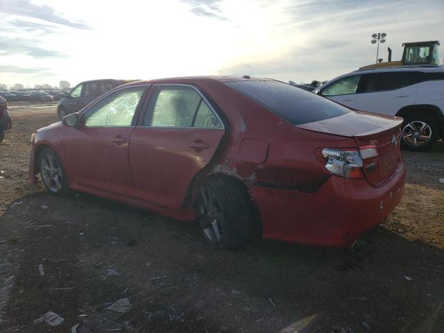 4T1BK1FK7CU504894 - 2012 TOYOTA CAMRY SE RED photo 2