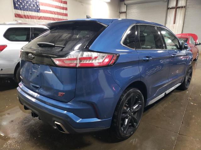 2FMPK4AP0LBB40530 - 2020 FORD EDGE ST BLUE photo 3