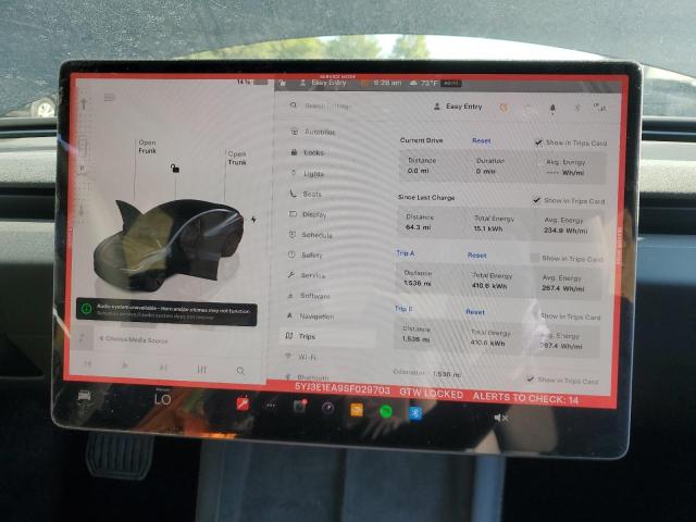 5YJ3E1EA9SF029703 - 2025 TESLA MODEL 3 BLACK photo 9