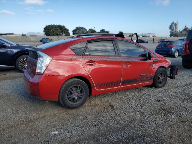 JTDKN3DU2A5013023 - 2010 TOYOTA PRIUS წითელი ფოტო 3