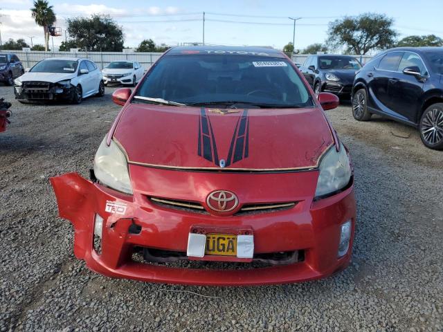 JTDKN3DU2A5013023 - 2010 TOYOTA PRIUS წითელი ფოტო 5