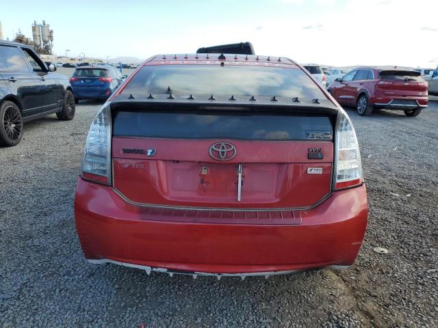 JTDKN3DU2A5013023 - 2010 TOYOTA PRIUS წითელი ფოტო 6