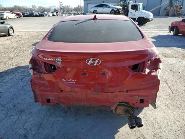 KMHDH6AE6DU013238 - 2013 HYUNDAI ELANTRA CO GS RED photo 6