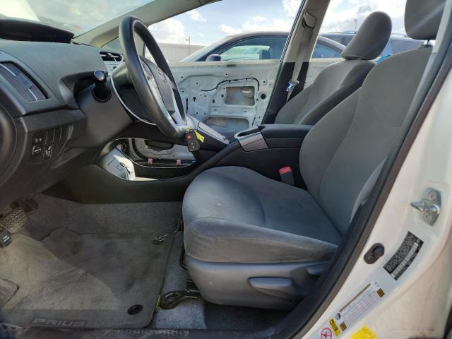JTDKN3DU3D5638891 - 2013 TOYOTA PRIUS WHITE photo 7